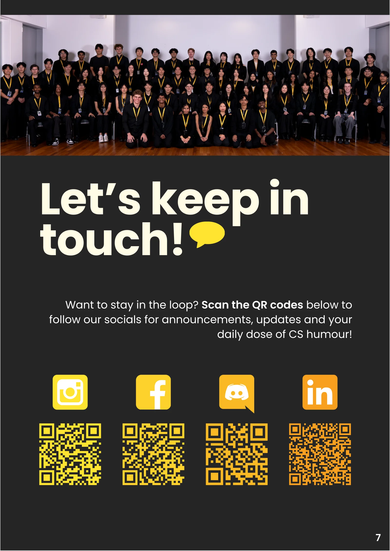 Let's Keep in Touch – Socials